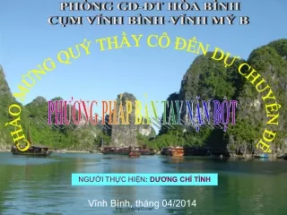 Vận dụng phương pháp bàn tay nặn bột vào dạy môn Khoa học Lớp 5