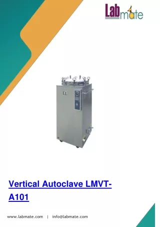 Vertical Autoclave LMVT-A101