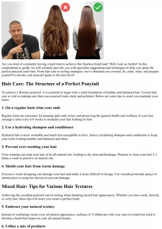 Accomplish the Perfect Braid with These Tips
