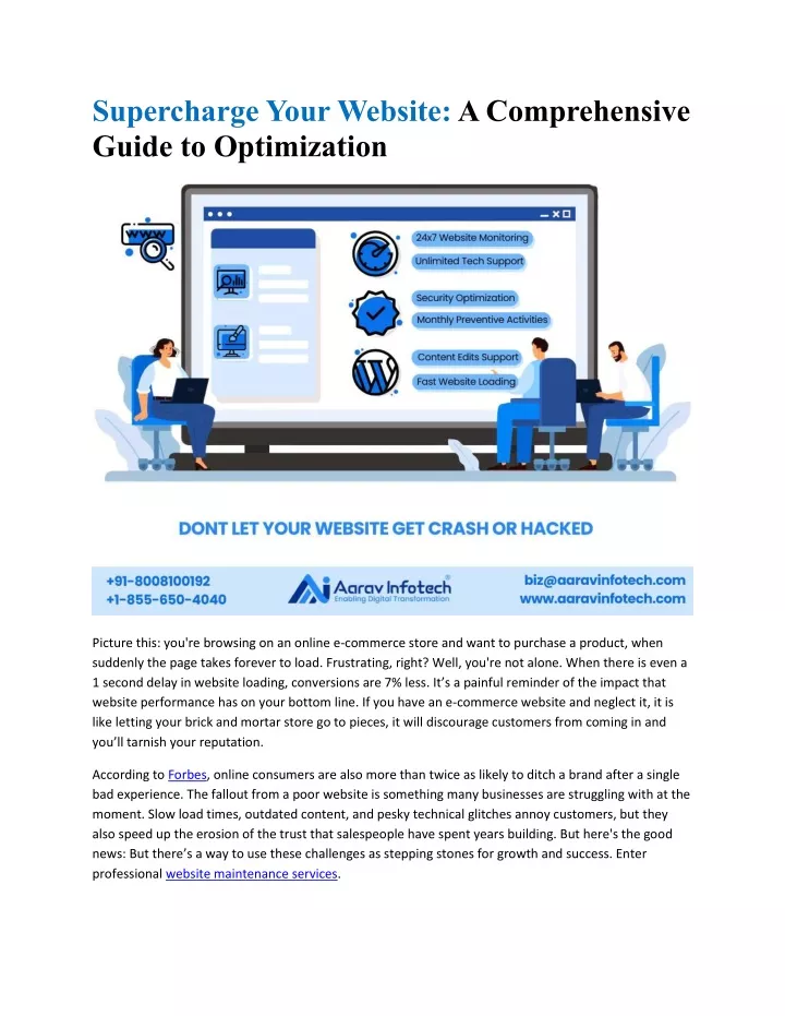 supercharge your website a comprehensive guide