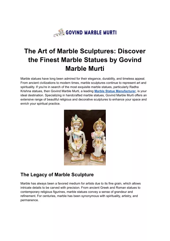 the art of marble sculptures discover the finest