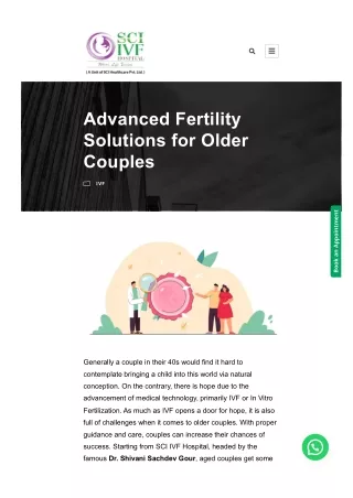 Advanced Fertility Solutions for Older Couples