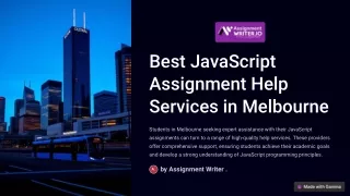 Best JavaScript Assignment Help Services in Melbourne | AU