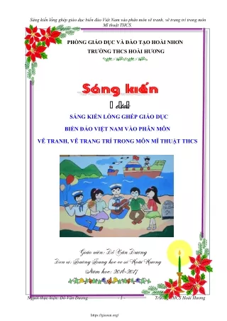 Lồng ghép GDBĐ Việt Nam vào môn vẽ tranh, vẽ trang trí trong môn Mĩ thuật THCS