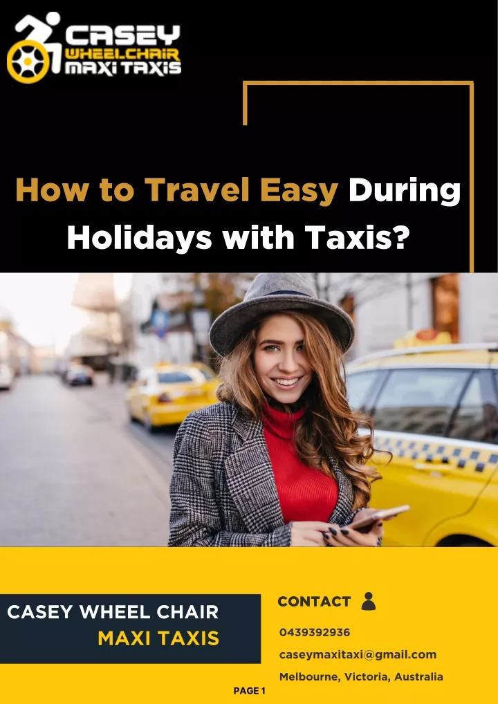 how to travel easy during holidays with taxis