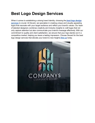 best logo design services