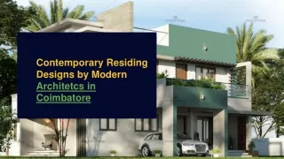 Contemporary Residing Designs by Modern Architects in Chennai