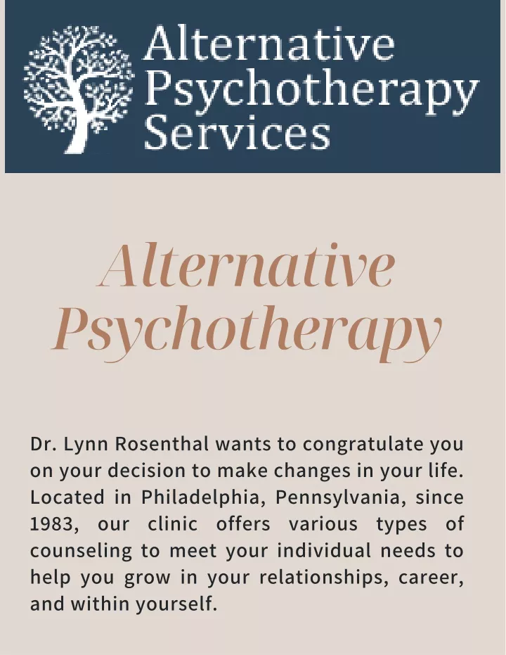 alternative psychotherapy