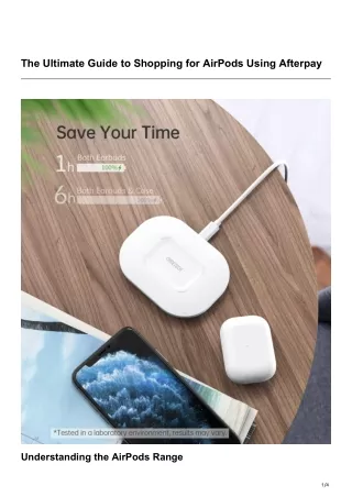 The Ultimate Guide to Shopping for AirPods Using Afterpay