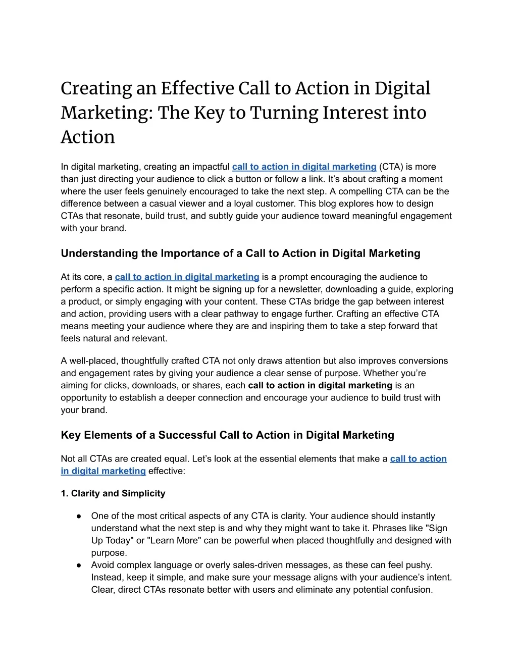 PPT - Creating an Effective Call to Action in Digital Marketing: The ...