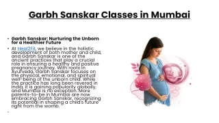 Garbh Sanskar expert in mumbai