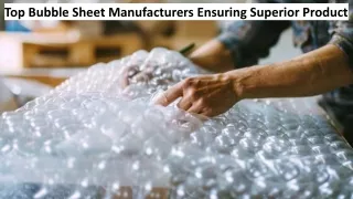 Bubble Sheet Manufacturers In Chennai