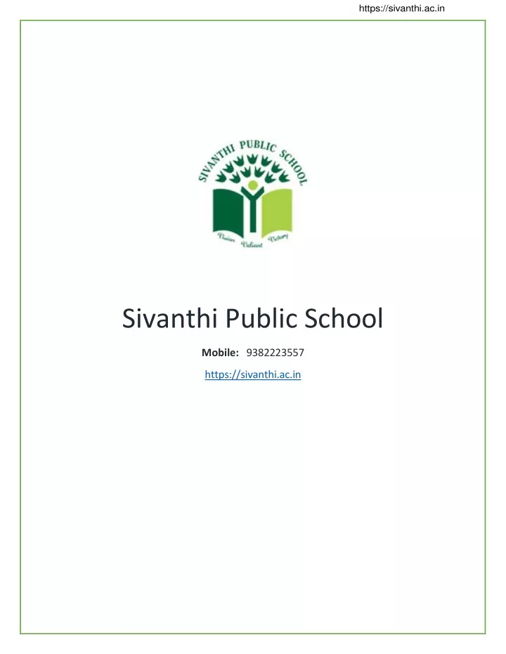 https sivanthi ac in