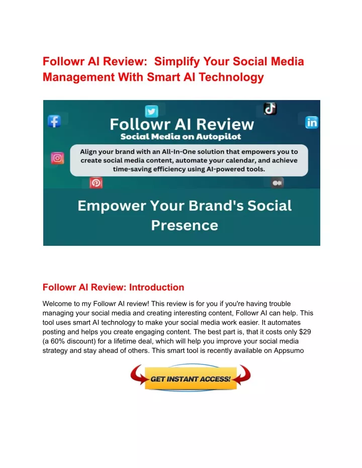 followr ai review simplify your social media