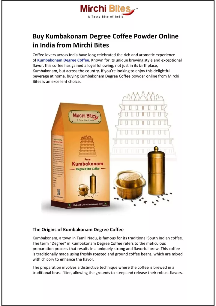 buy kumbakonam degree coffee powder online