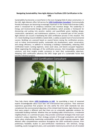 navigating sustainability how agile advisors
