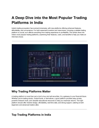 a deep dive into the most popular trading