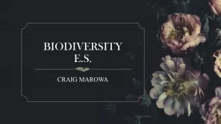 Environmental Studies _-_ Biodiversity
