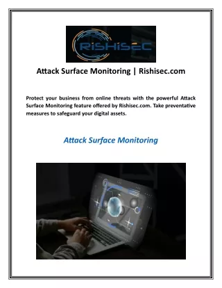 Attack Surface Monitoring | Rishisec.com
