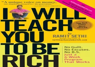 PDF I Will Teach You To Be Rich