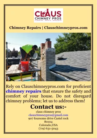 Chimney Repairs  Clauschimneypros.com