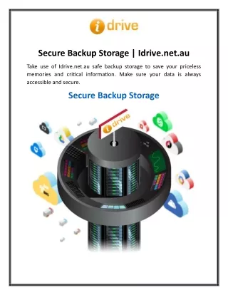 secure backup storage idrive net au