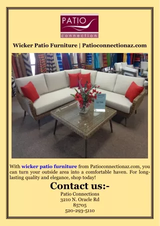 Wicker Patio Furniture  Patioconnectionaz.com