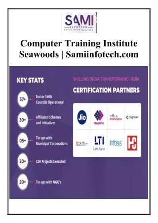 Computer Training Institute Seawoods Samiinfotech.com