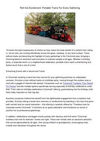 RollIntoExcitementPortableTrainsForEveryGathering