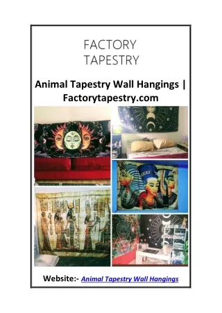 Animal Tapestry Wall Hangings  Factorytapestry.com