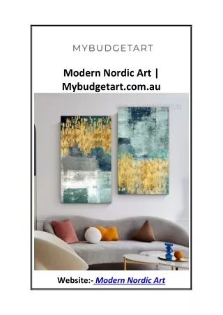 Modern Nordic Art Mybudgetart.com.au