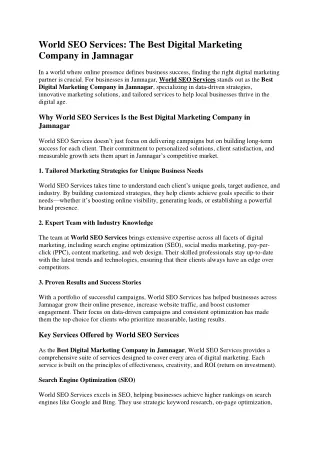Best Digital Marketing Company in Jamnagar