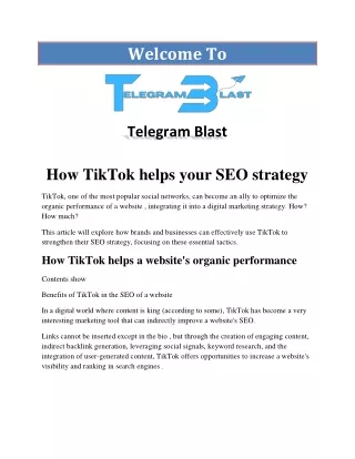 How TikTok helps your SEO strategy
