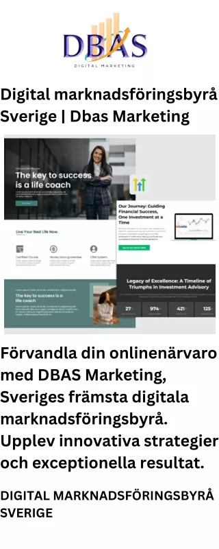 Digital marknadsföringsbyrå Sverige  Dbas Marketing