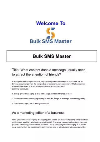 What content does a message usually need to attract the attention of friends