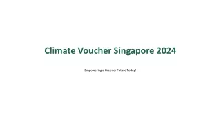 Climate Voucher Singapore 2024