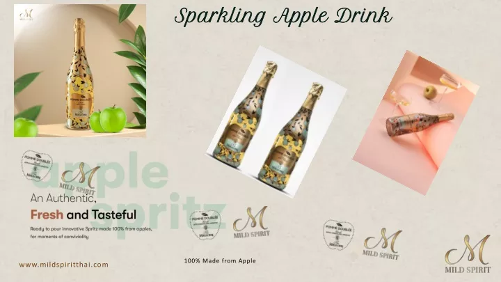 sparkling apple drink