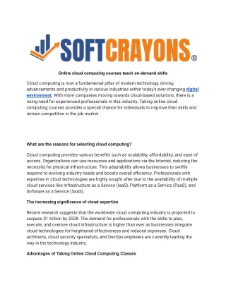 cloud computing courses online