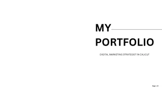 PORTFOLIO- Digital marketing strategist on calicut