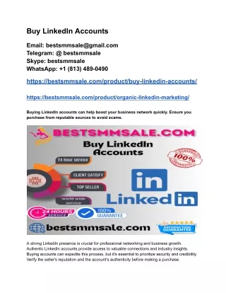 Buy LinkedIn Accounts