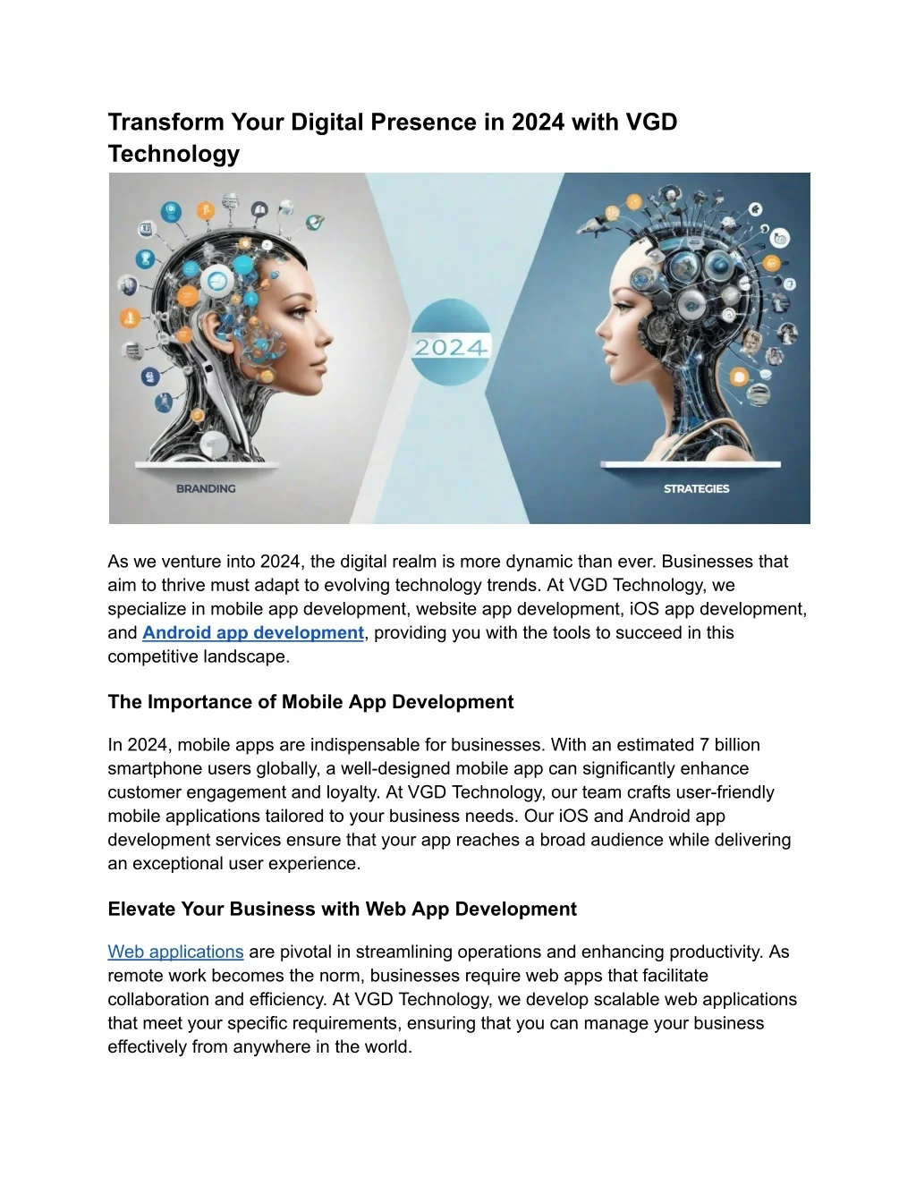 PPT - Transform Your Digital Presence in 2024 with VGD Technology (1 ...