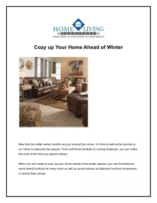 Cozy Up Your Home Ahead of Winter