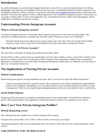 Is There a Legitimate Way to View Private Instagram Accounts?