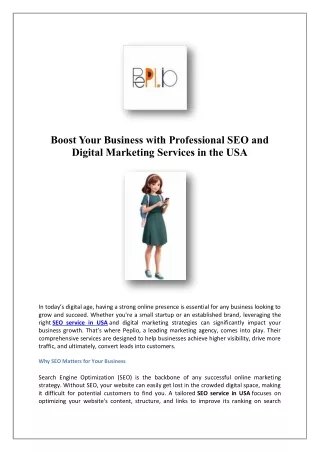 Best Digital Marketing Agency In USA | Peplio