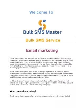 Email marketing
