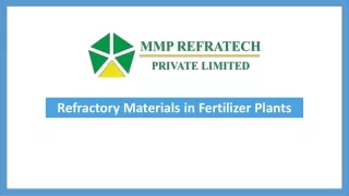 Refractory Materials in Fertilizer Plants