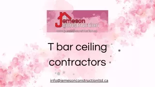 t bar ceiling contractors