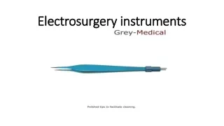 electrosurgery instruments