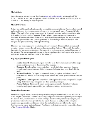 Connected Worker Market