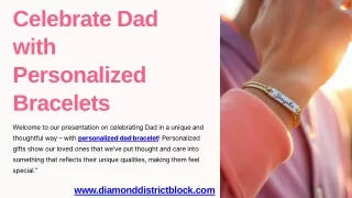 The Perfect Gift for Dad Personalized Bracelets